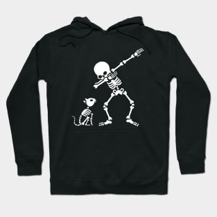 Dab dabbing skeleton Pet Cat Bones Hoodie